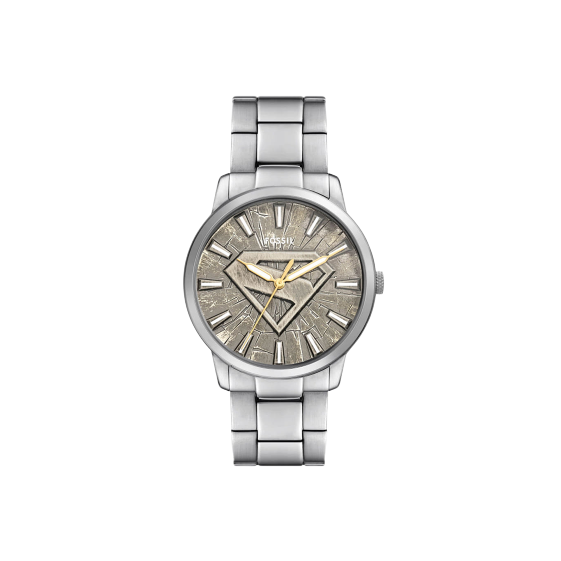 파슬 x 슈퍼맨 리미티드 에디션 S-쉴드 시계 세트 실버 그레이(Fossil x Superman Limited-Edition S-Shield Watch Set Silver Gray)