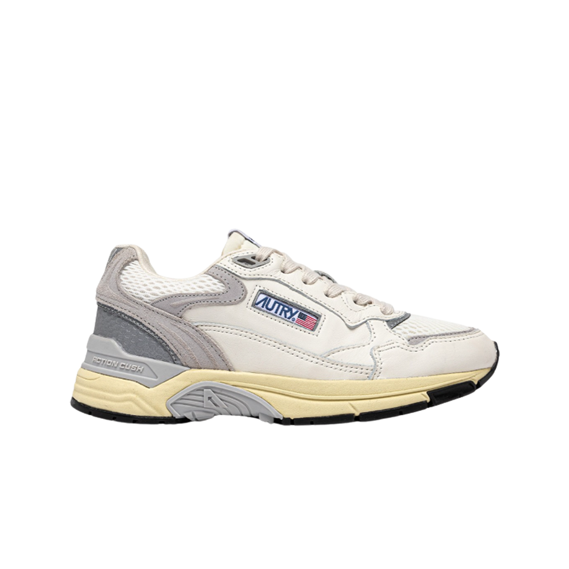 오트리 메쉬 스웨이드 하이퍼웨이 스니커즈 화이트 그레이(Autry Hyperway Sneakers in Mesh Suede White Grey) - 1