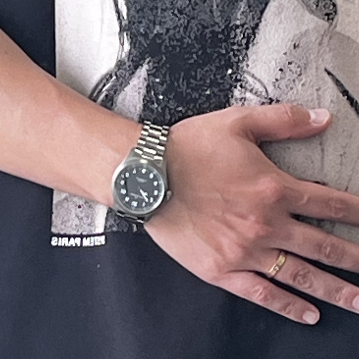 Hamilton x Engineered Garments Khaki Field Titanium Auto 36mm Stainless Steel Black 착용 스타일