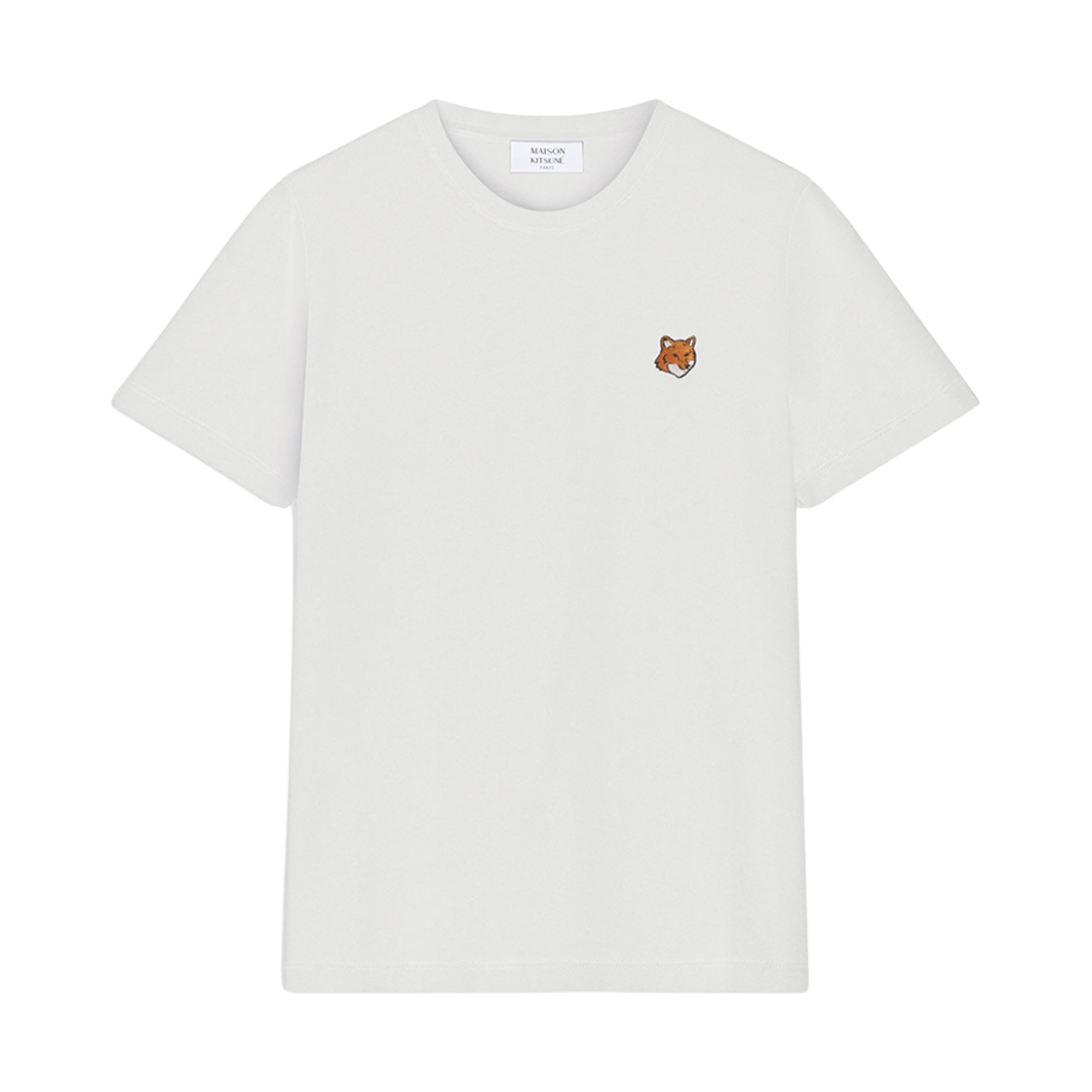 PW00113KJ7026-P100 (W) Maison Kitsune Fox Head Regular T-Shirt White