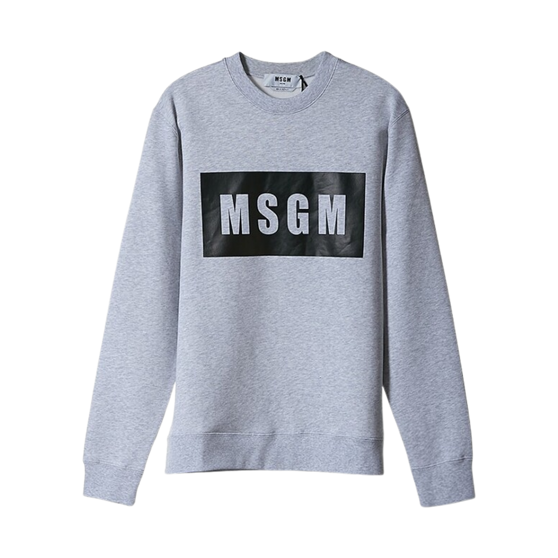 2940MM68-207597-94 MSGM Box Logo Sweatshirt Grey