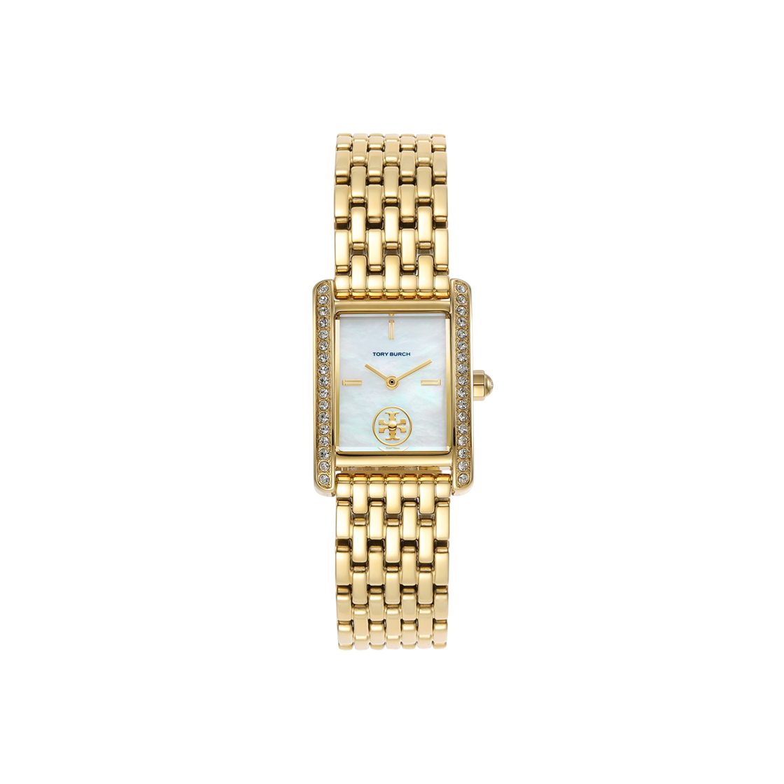 (W) 토리버치 엘리노어 스테인리스 스틸 시계 골드 모프((W) Tory Burch Eleanor Stainless Steel Watch Gold Mop)
