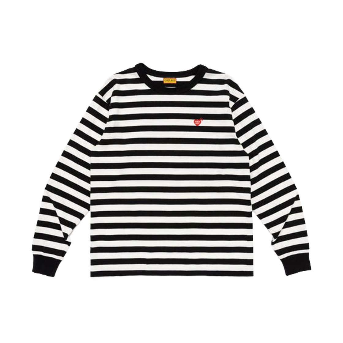 HM30CS022 Human Made Striped L/S T-Shirt White