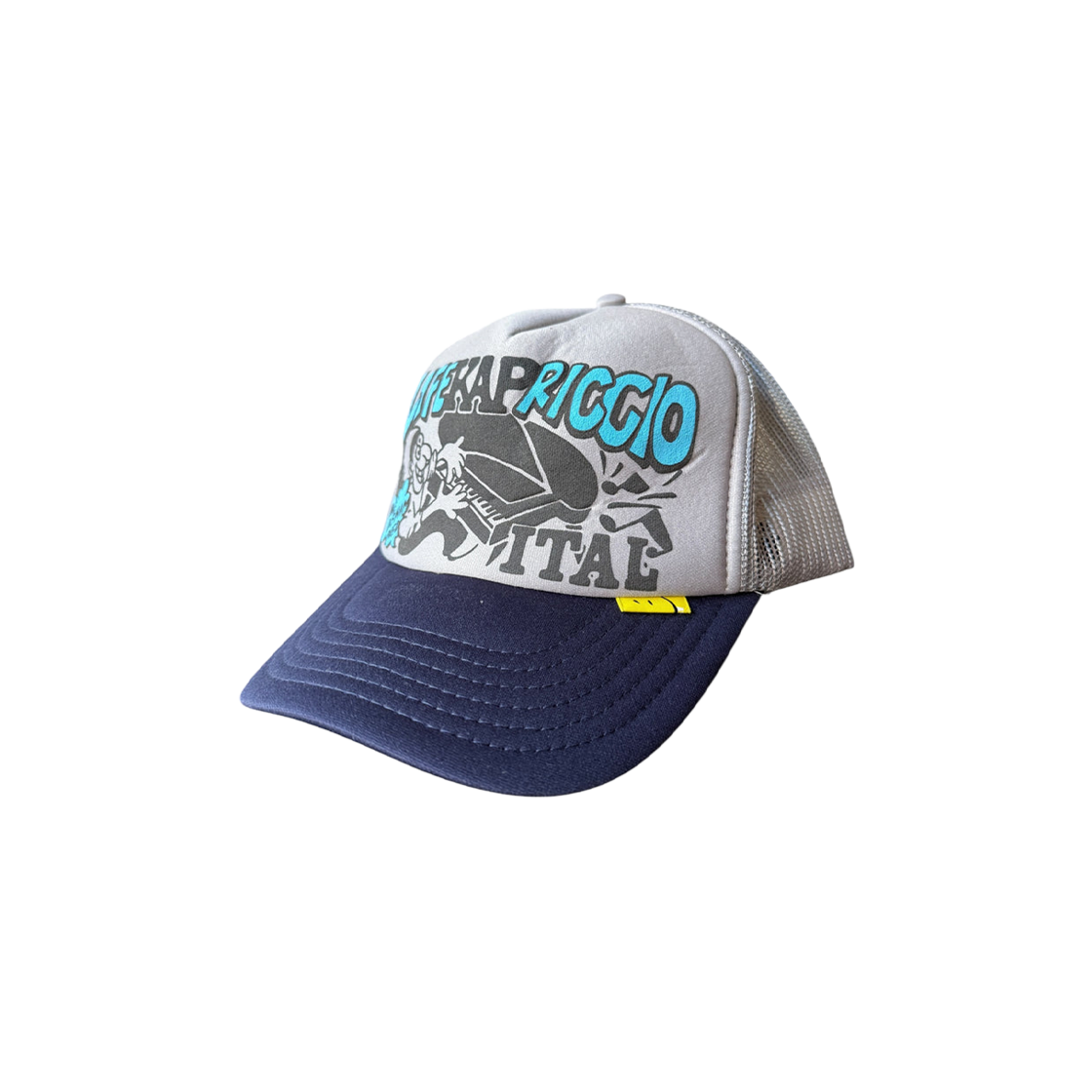 캐피탈 라이프 카프리치오 Pt 트러커 캡 그레이 네이비(Kapital Life Kapriccio Pt Truck Cap Grey Navy)