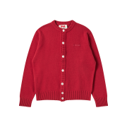 N ARCHIVE Super Fine Merino Wool Atelier Cardigan Red
