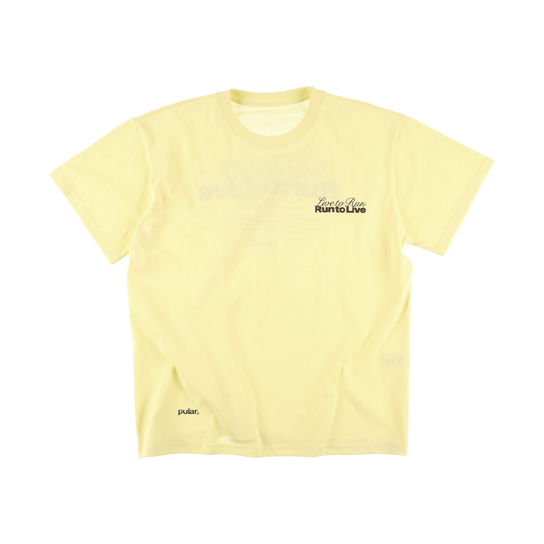 풀라르 남여공용 라이브 투 런 티셔츠 라이트 옐로우(pular Unisex Live To Run T-Shirt Light)