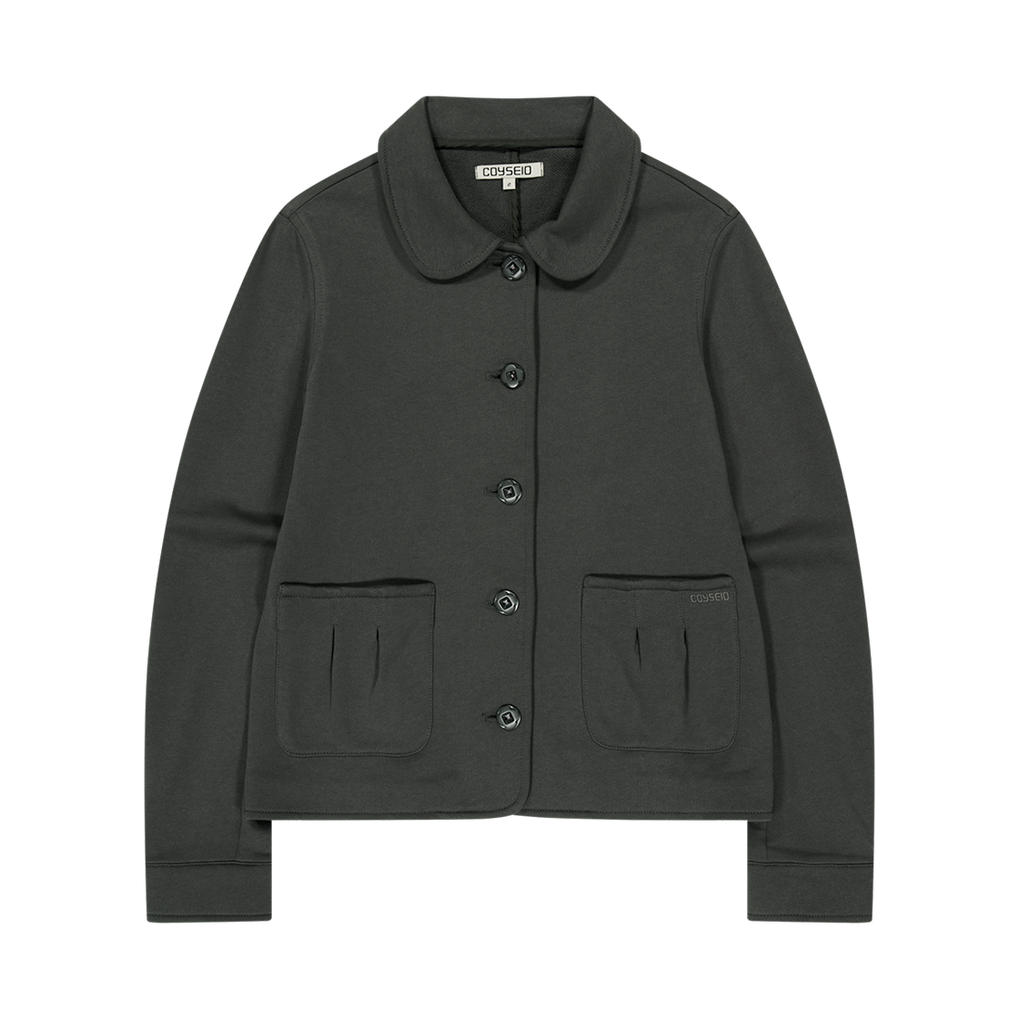 코이세이오 코지 스웻 재킷 차콜(COYSEIO Cozy Sweat Jacket Charcoal)