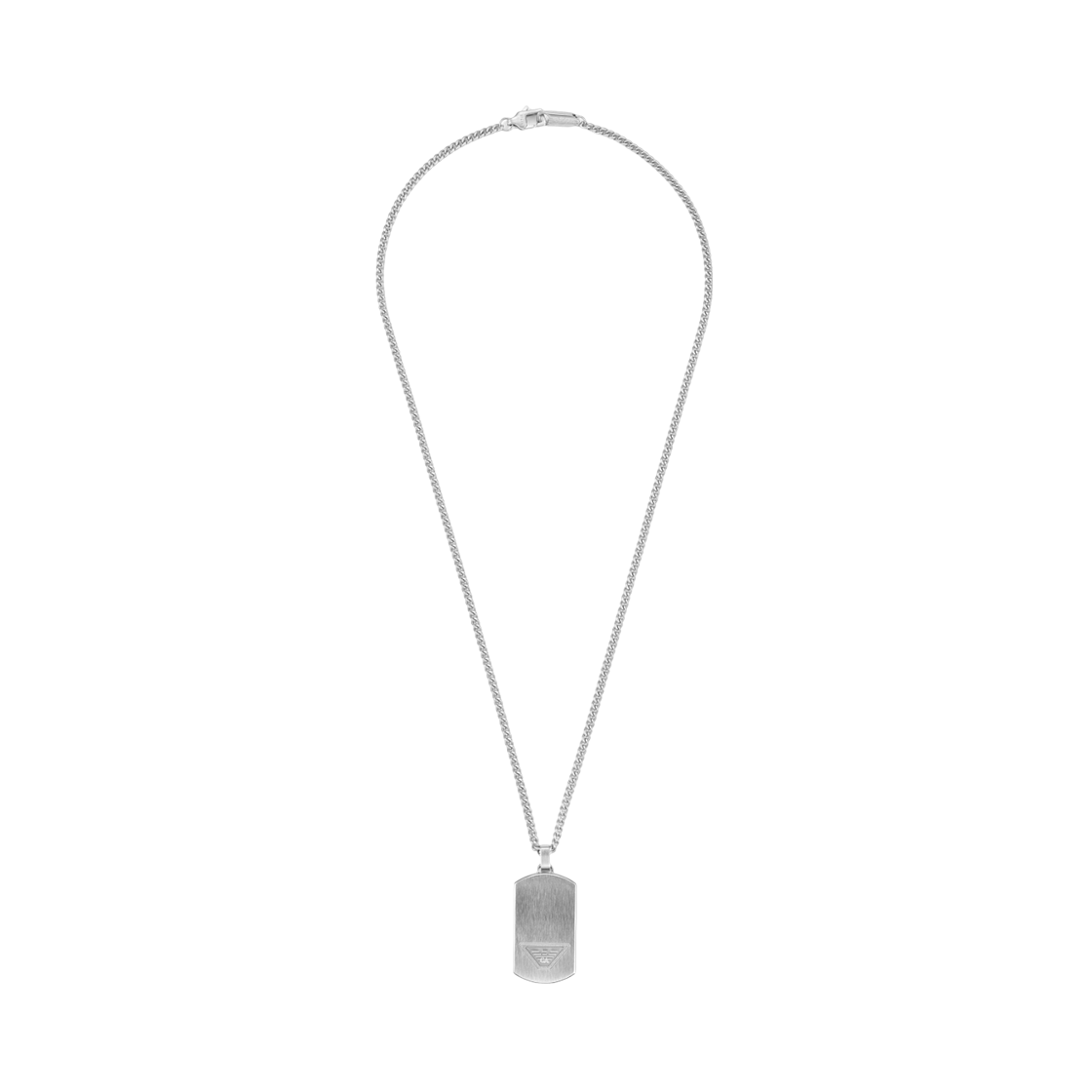 EGS3125040 Emporio Armani Stainless Steel Dog Tag Necklace Silver