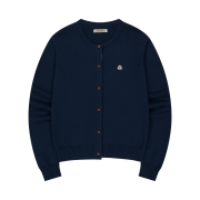 COYSEIO Flower Placket Cardigan Navy