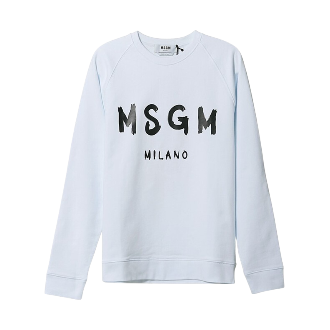 2840MM104-207099-01 MSGM Signature Logo Sweatshirt White