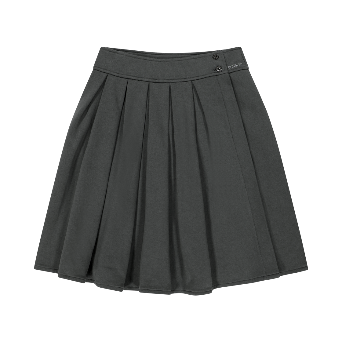 CY2503SKST03 COYSEIO Cozy Sweat Wrap Skirt Charcoal