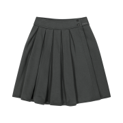 COYSEIO Cozy Sweat Wrap Skirt Charcoal