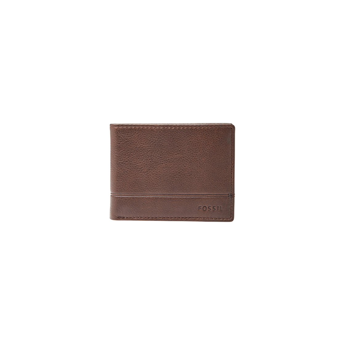 파슬 브룩스 플립 ID 반지갑 다크 브라운(Fossil Brooks Flip ID Bifold Dark Brown)