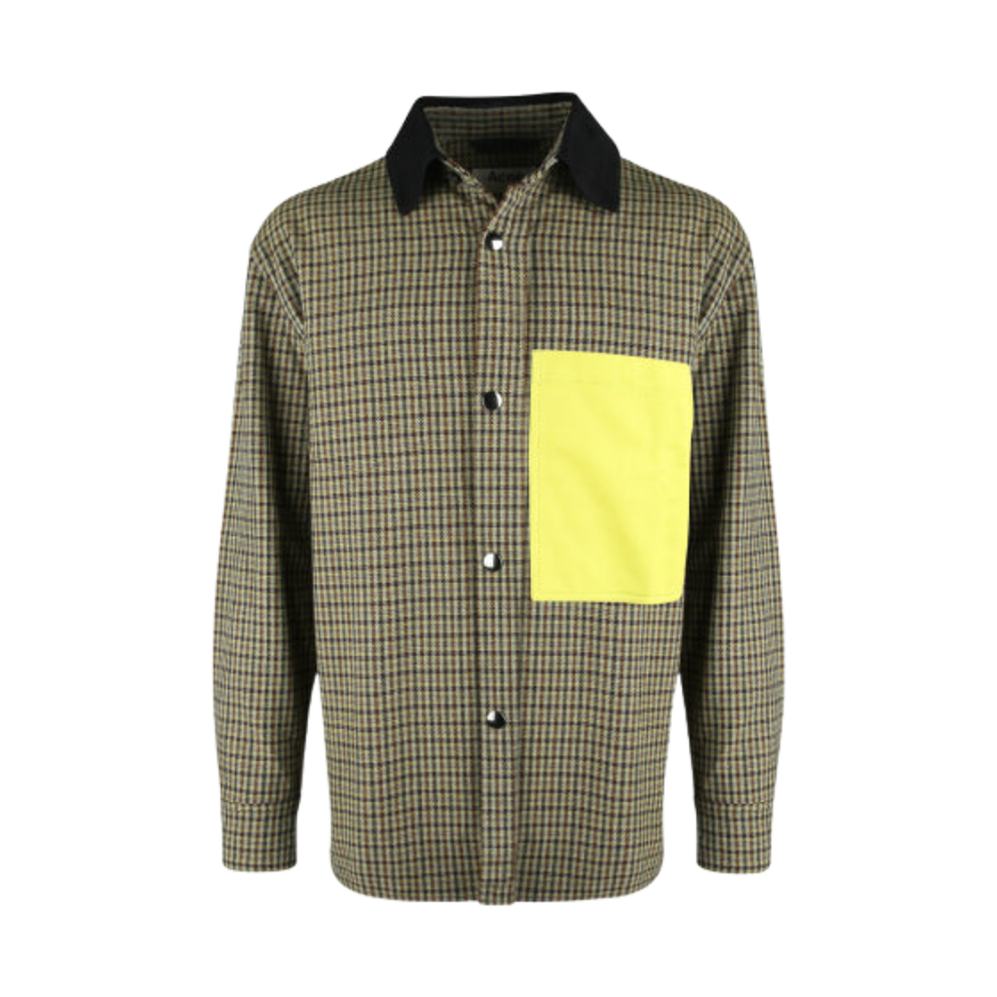 B90263-AIE Acne Studios Vichy Check Chore Jacket Brown Yellow