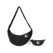 Ticket to the Moon Upcycled Sling Bag Black