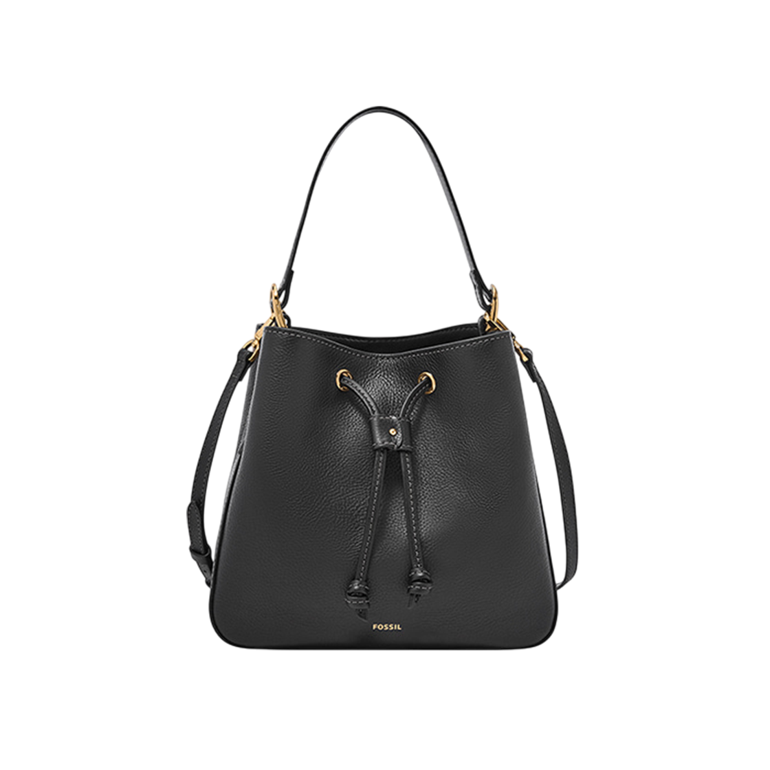 SHB3172001 Fossil Tessa Bucket Crossbody Bag Black