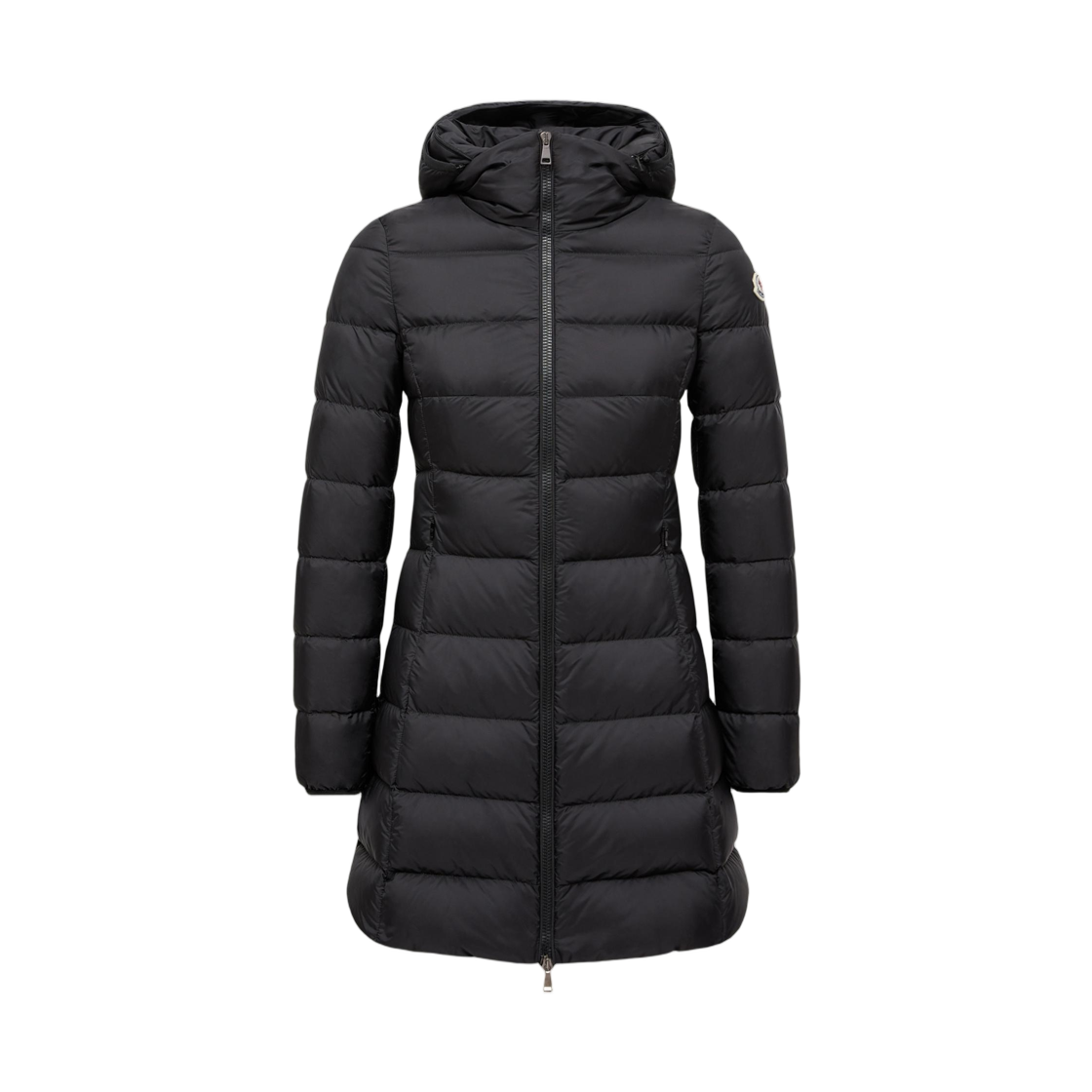 (W) 몽클레르 기에 후드 롱 다운 자켓 블랙 - 25FW((W) Moncler Gie Hooded Long Down Jacket Black - 25FW) - 1