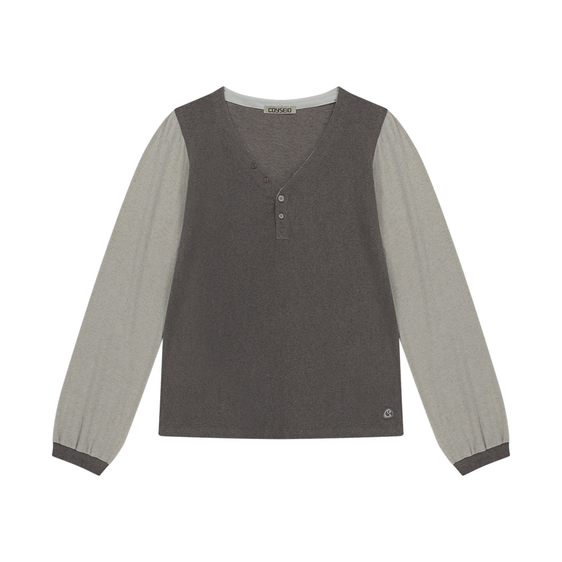 CY2503TSTL02 COYSEIO Snug Button Longsleeves Brown