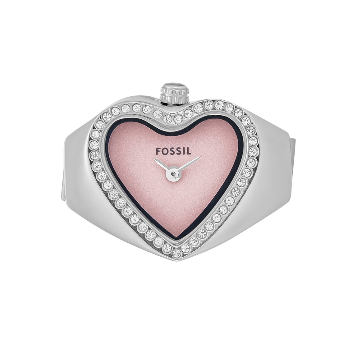 (W) 파슬 워치 링 쿼츠 투핸드 18mm 스테인리스 스틸 실버((W) Fossil Watch Ring Quartz Two-Hand 18mm Stainless Steel Silver)