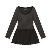 COYSEIO Coy Stripe Dress Brown
