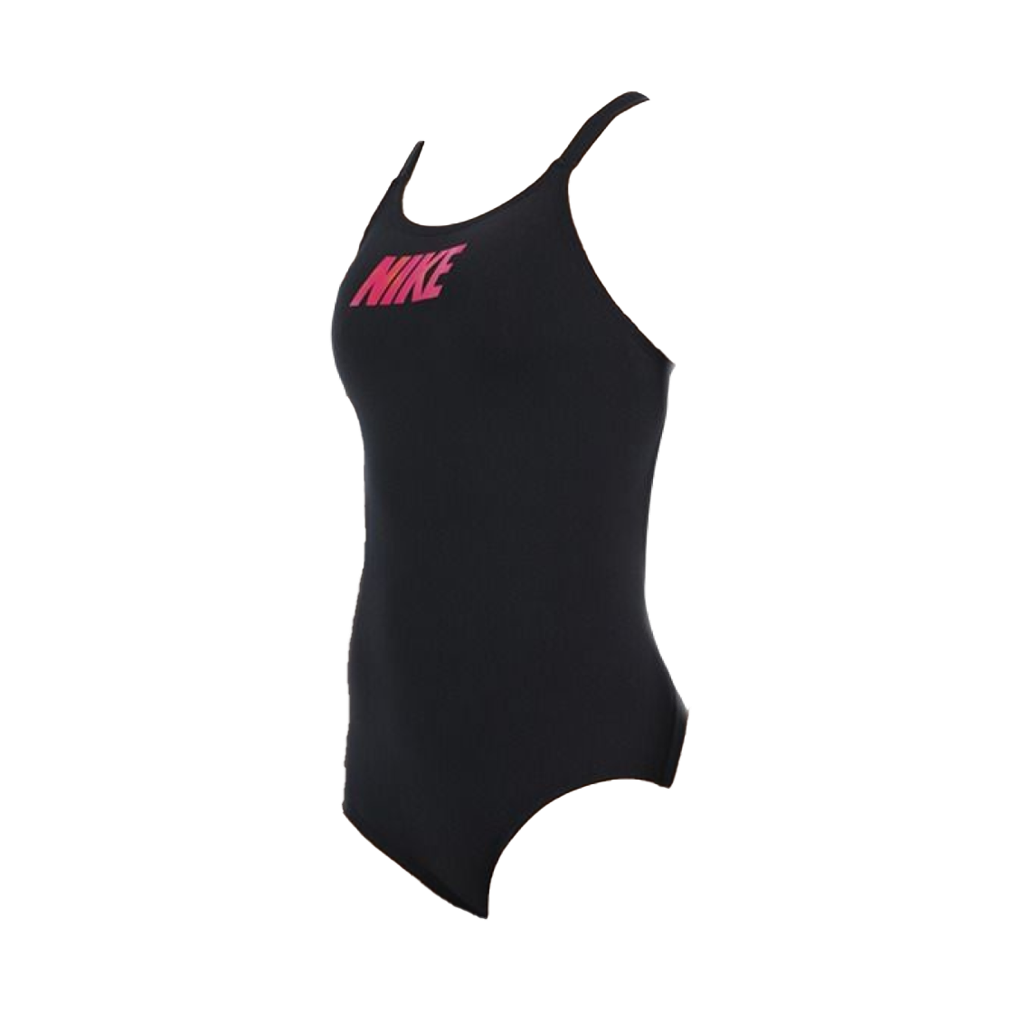 NESSF054-001 (W) Nike Swim Logo Graphic Trace Fastback Embroidered Low Cut Black