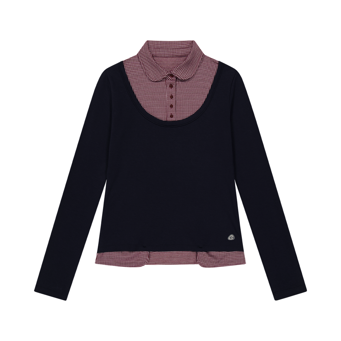 CY2503TSTL03 COYSEIO Reversible Collar Longsleeves Navy