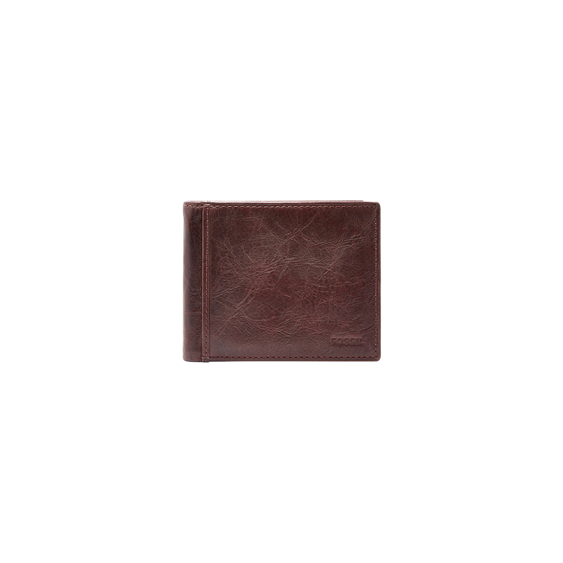 파슬 인그램 레더 RFID 플립 ID 반지갑 브라운(Fossil Ingram Leather RFID Bifold Wallet with Flip ID Brown)