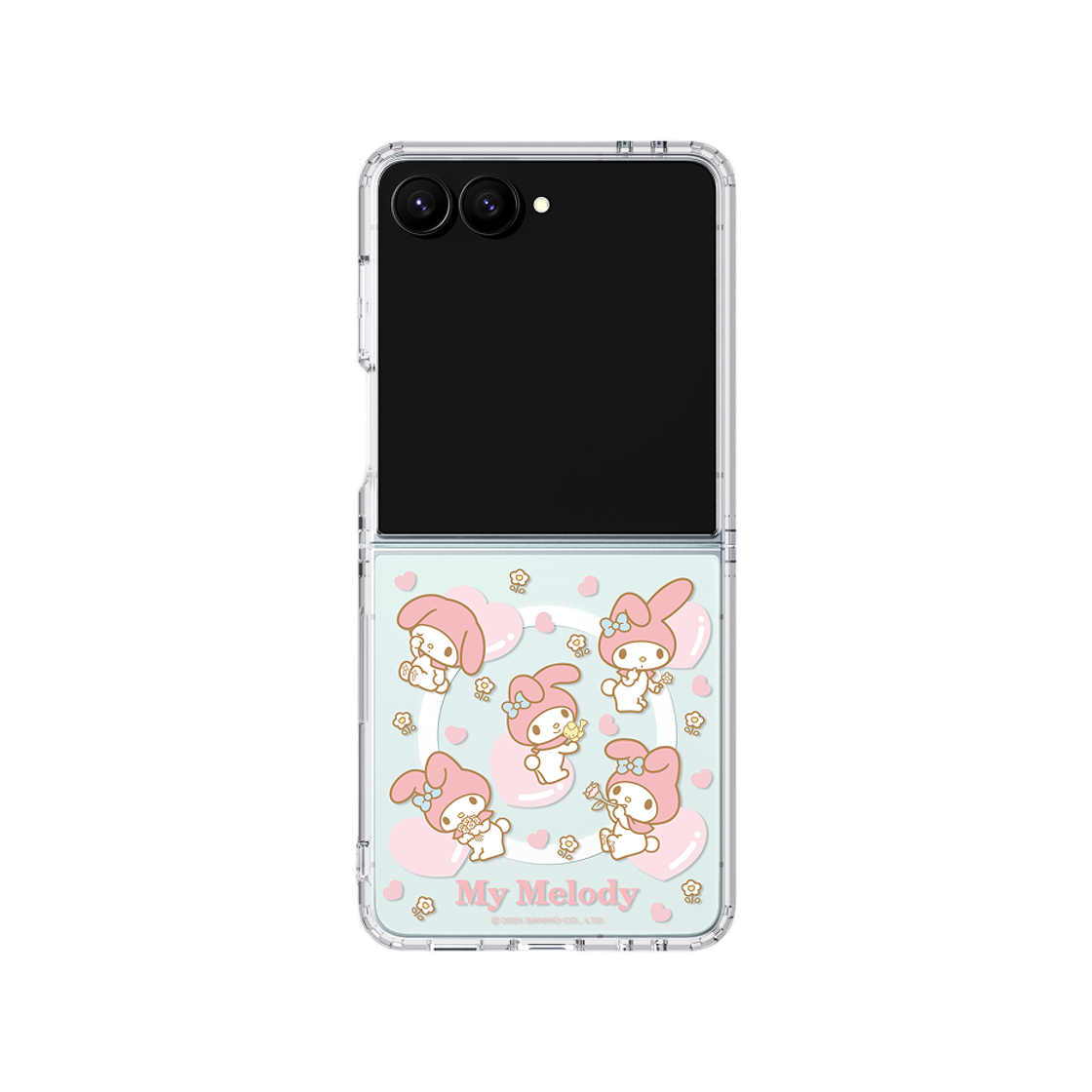 에스엘비에스 마이멜로디 패턴 모노라인 마그넷 케이스 for Galaxy Z Flip7(SLBS My Melody Pattern Monoline MPP Case for Galaxy Z Flip7)