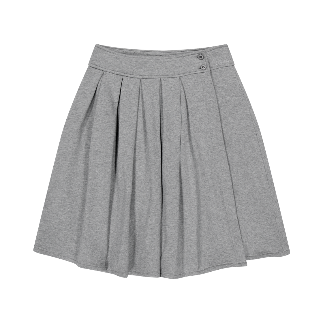 CY2503SKST03 COYSEIO Cozy Sweat Wrap Skirt Melange Grey