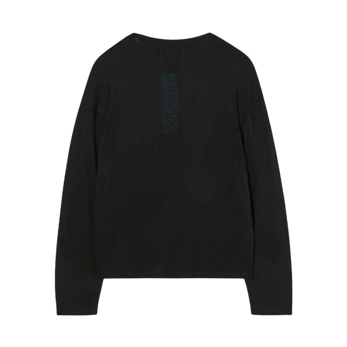 엔 아카이브 파인 울 믹스 위스퍼 핏 헨리넥 티셔츠 블랙(N ARCHIVE Fine Wool Mixed Whisper Fit Henry Neck T-Shirt Black) - 2