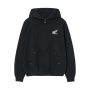 Honda Small Wing Rivet point Hoodie Black