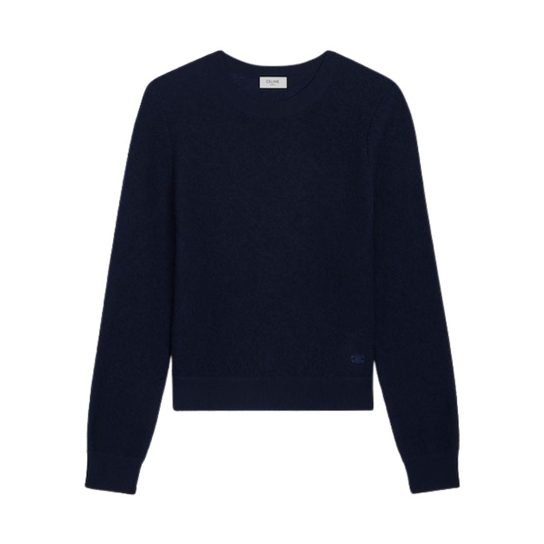 RY0EK0925-07MR Celine Wool Crew Neck Sweater Navy