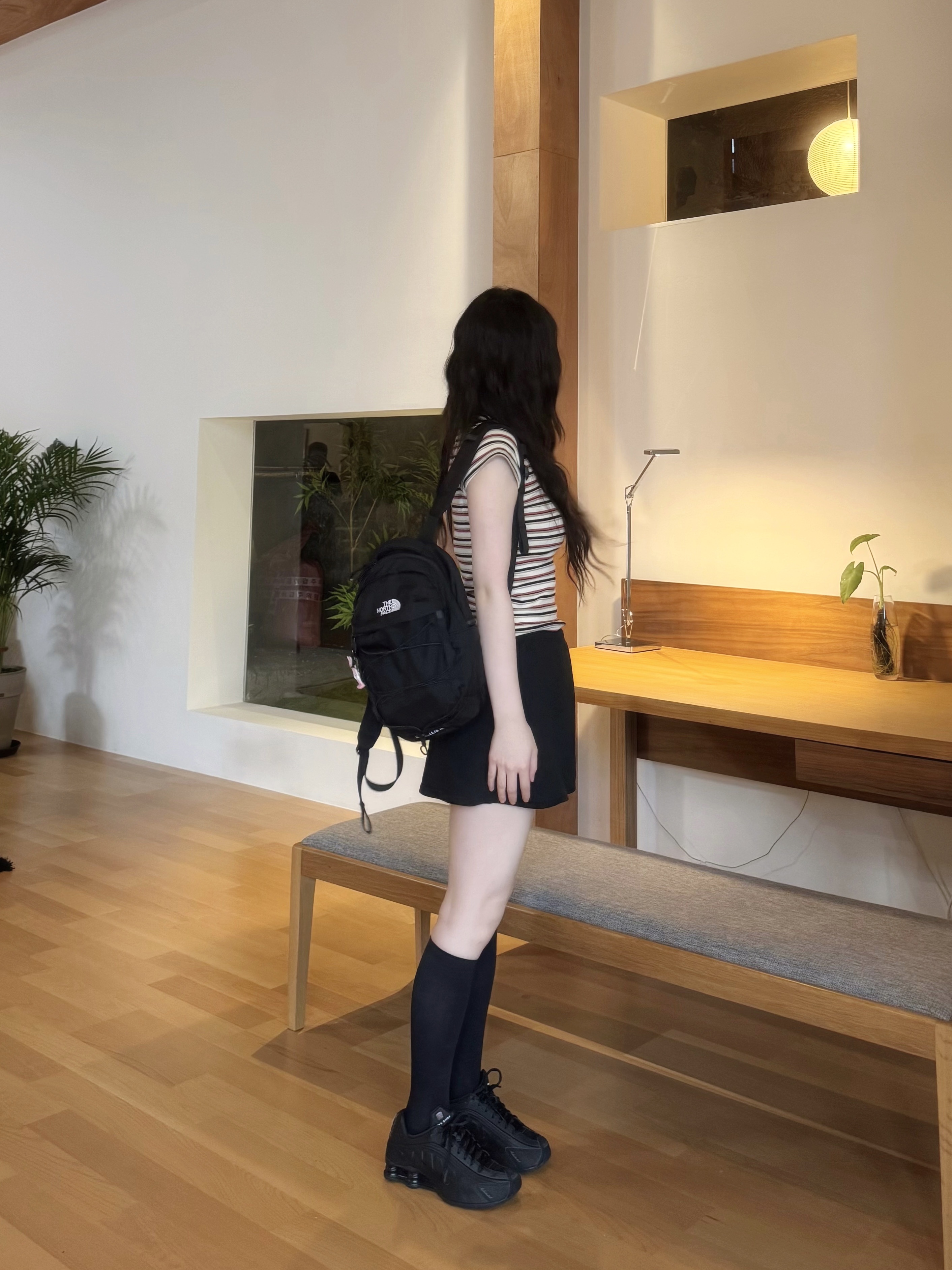Chrome Hearts Silichrome CH Heart Pendant Red - 2023, The North Face Borealis Mini Backpack Black 착용 스타일 - 3
