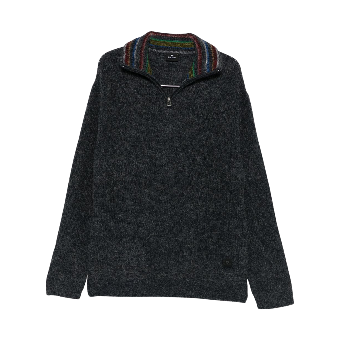 M2R-503Z-T22527-78 Paul Smith Stripe Collar Sweater Black