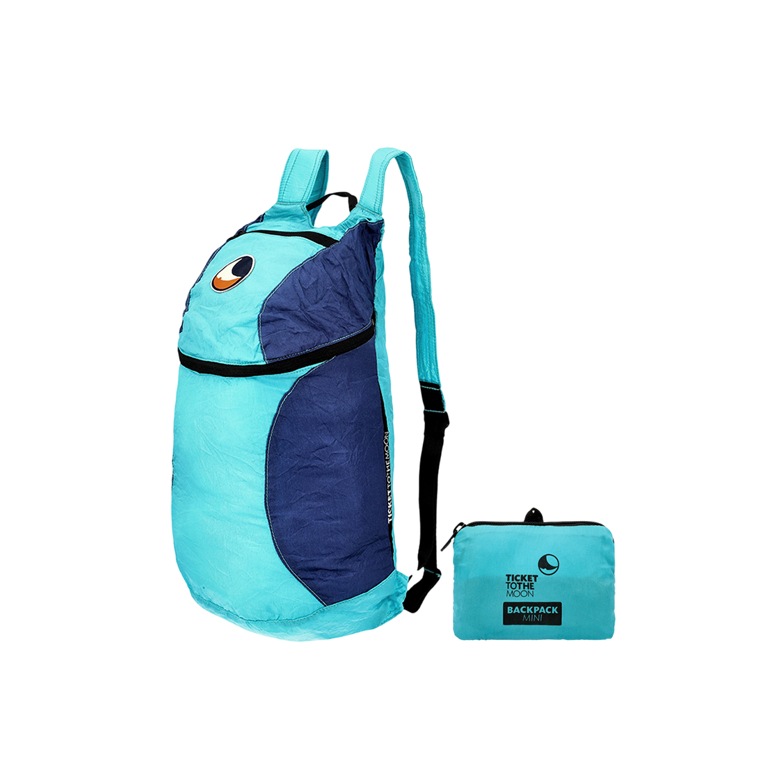 티켓투더문 미니 백팩 15L 터콰이즈 로얄블루(Ticket to the Moon Mini Backpack Turquoise Royal Blue (15L))