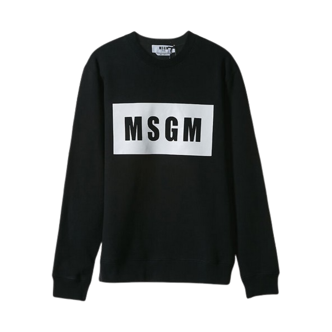 2940MM68-207599-99 MSGM Box Logo Sweatshirt Black