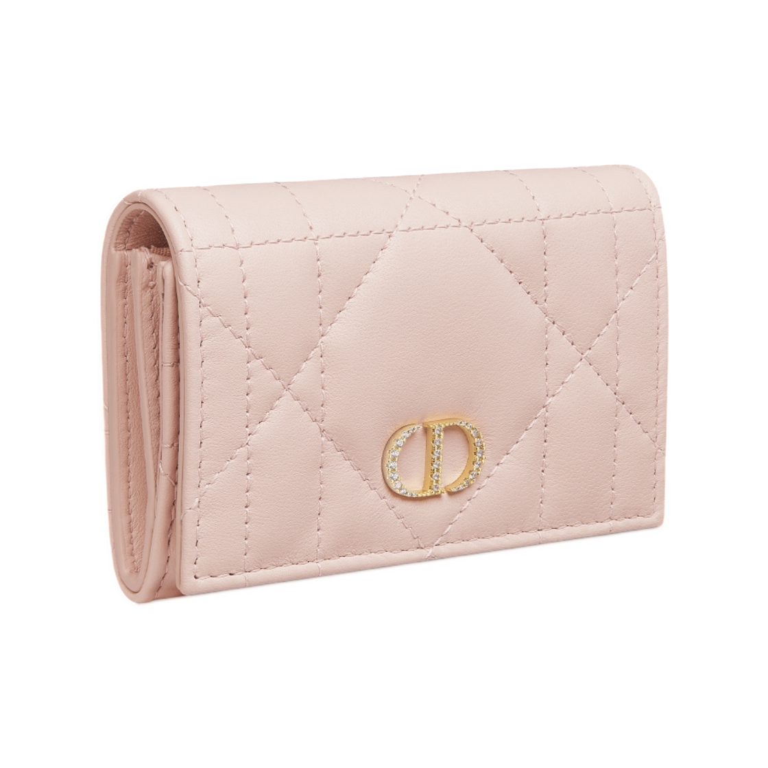 디올 카로 글라이신 월렛 매크로까나쥬 램스킨 파우더 핑크(Dior Caro Glycine Wallet In Macrocannage Lambskin Powder Pink) - 2