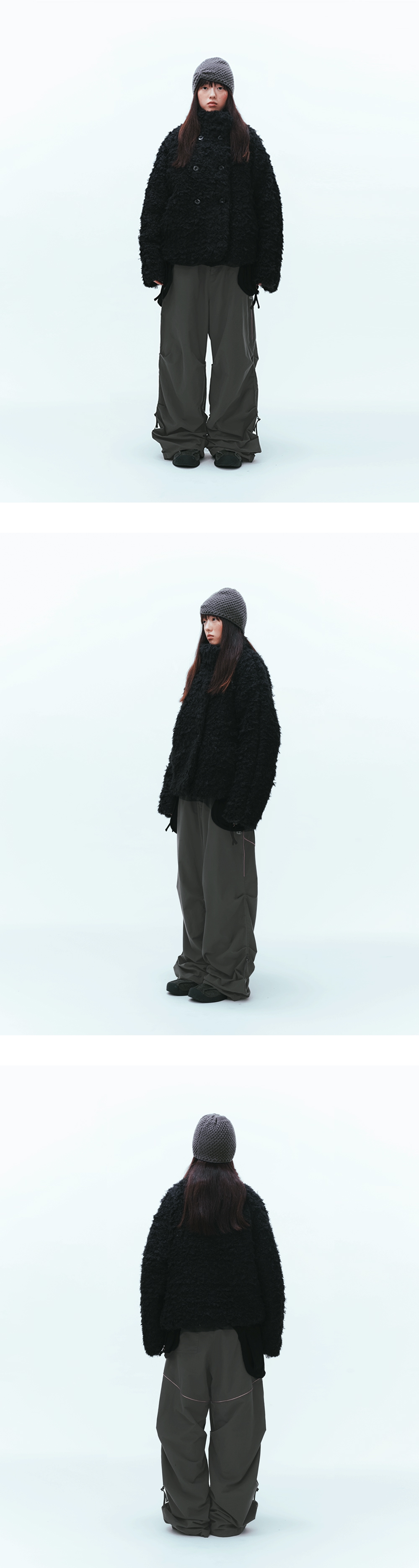코이세이오 헤어리 퍼 재킷 블랙 | COYSEIO | KREAM