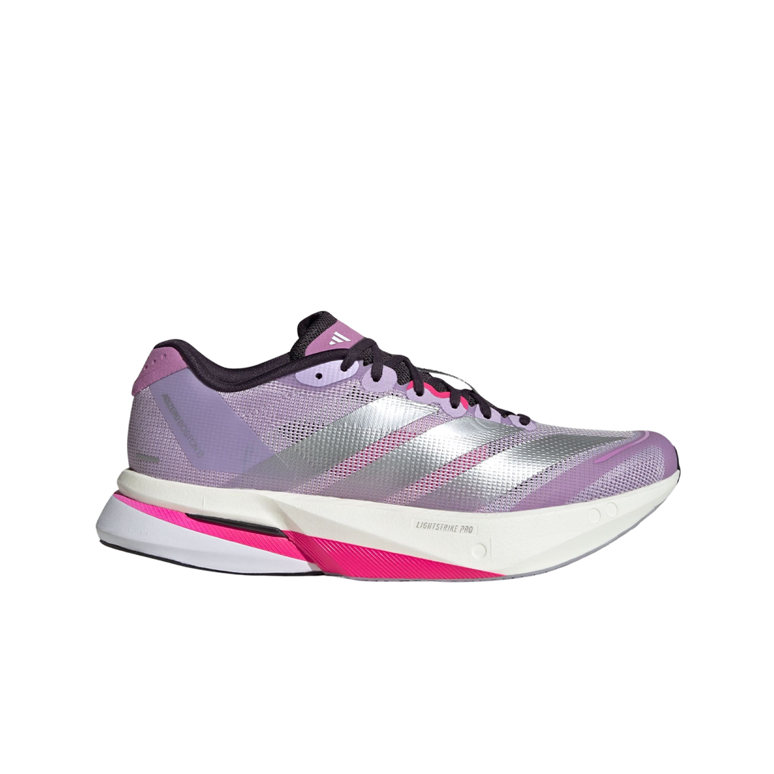 (W) 아디다스 아디제로 보스턴 13 파우더 플럼 실버 메탈릭((W) Adidas Adizero Boston 13 Powder Plum Silver Metallic) - 1