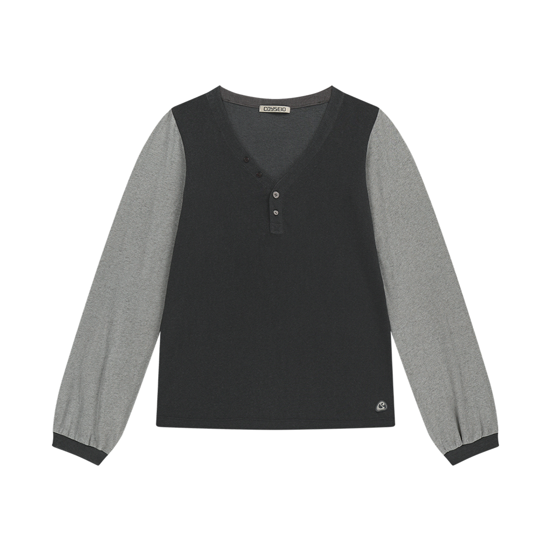 CY2503TSTL02 COYSEIO Snug Button Longsleeves Charcoal