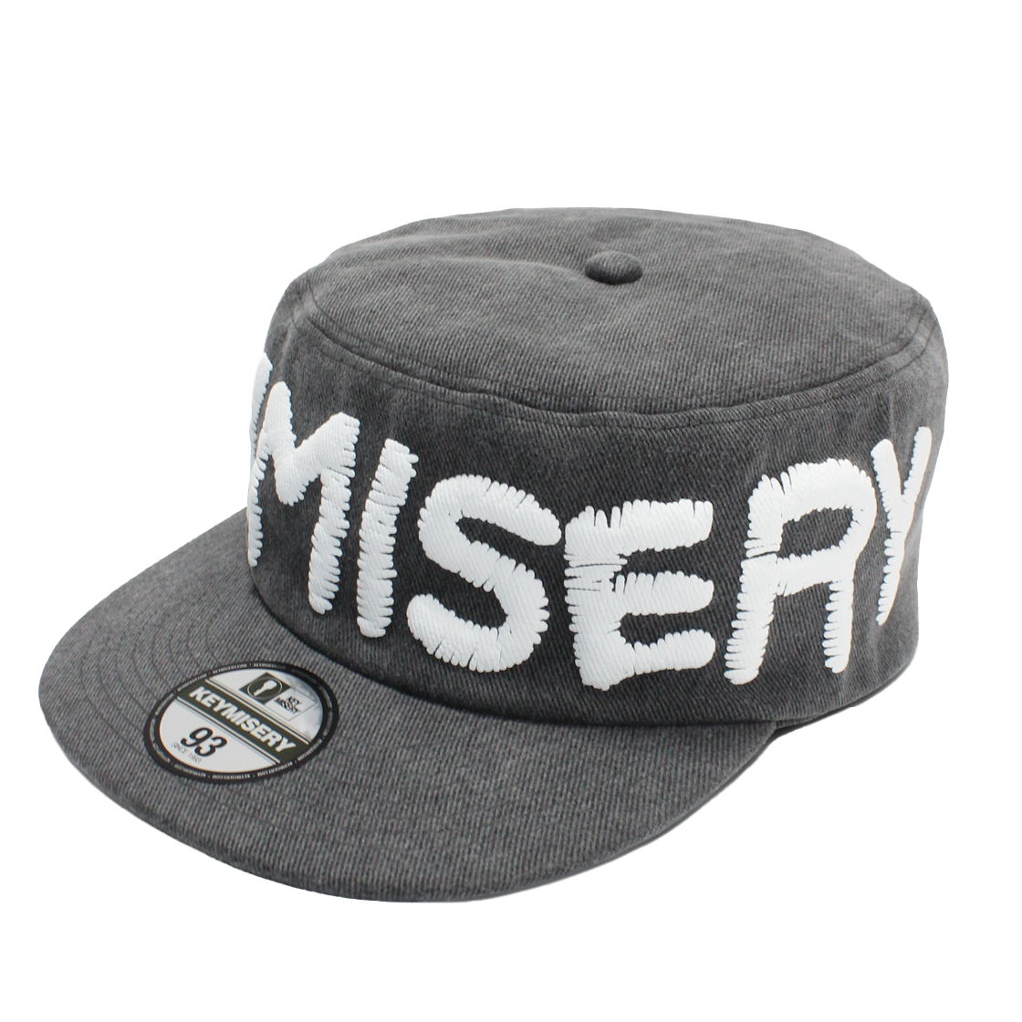 키미저리 위스퍼 필박스 캡 워시드그레이(Keymisery Whisper Pillbox Cap Washedgray)