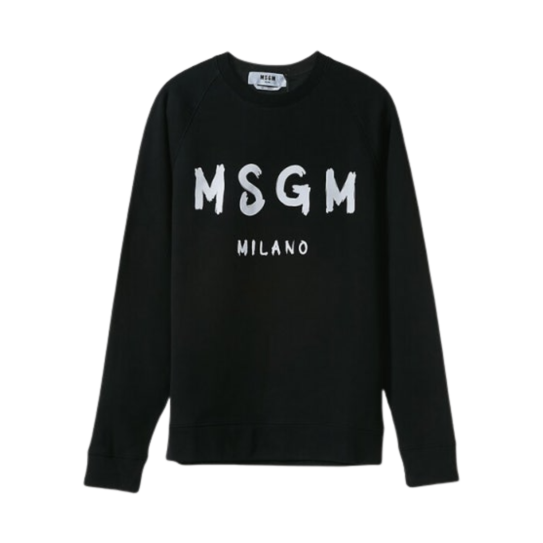 2940MM104-207599-99 MSGM Milano Fleece Sweatshirt Black