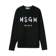 MSGM Milano Fleece Sweatshirt Black