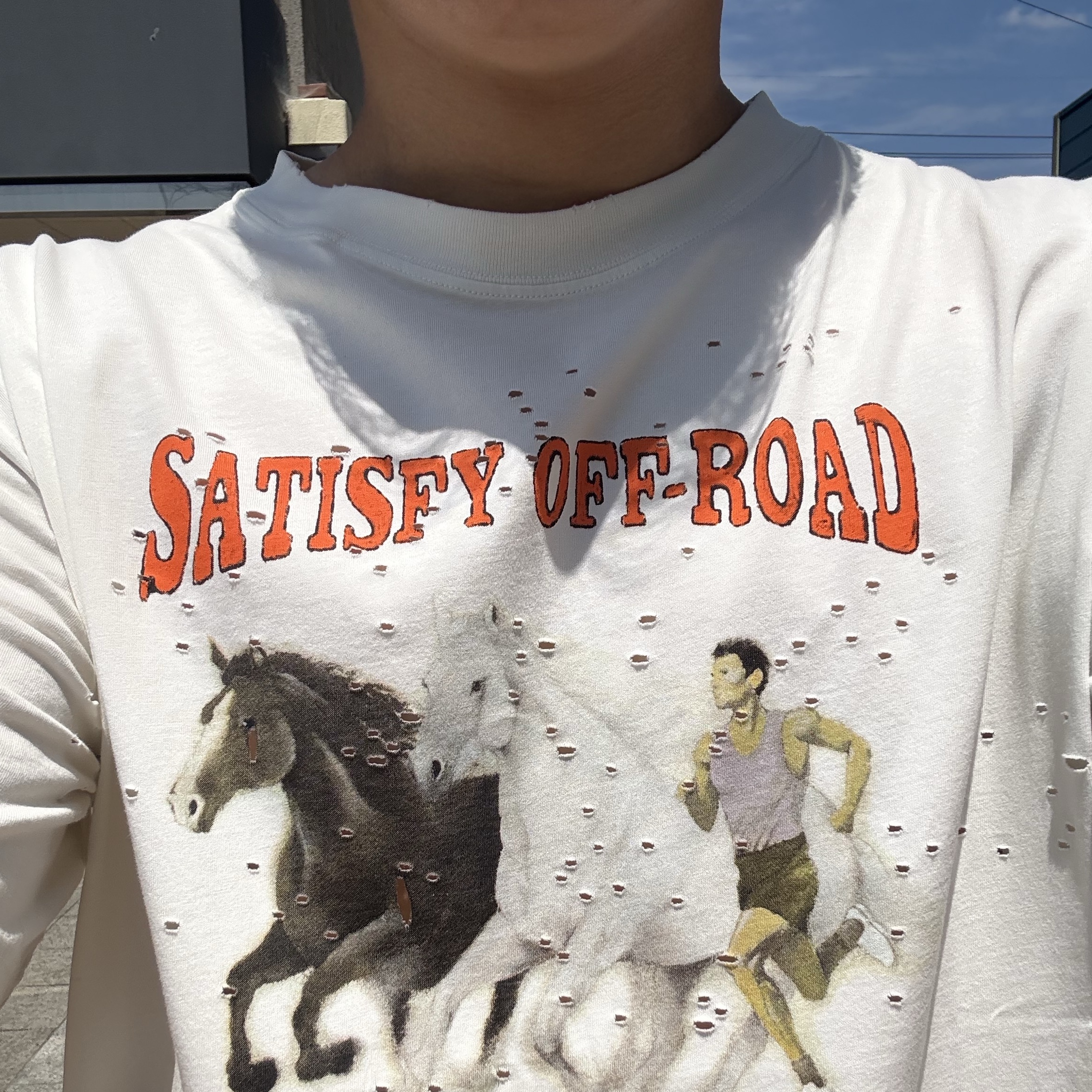 Satisfy Mothtech T-Shirt Off White 착용 스타일