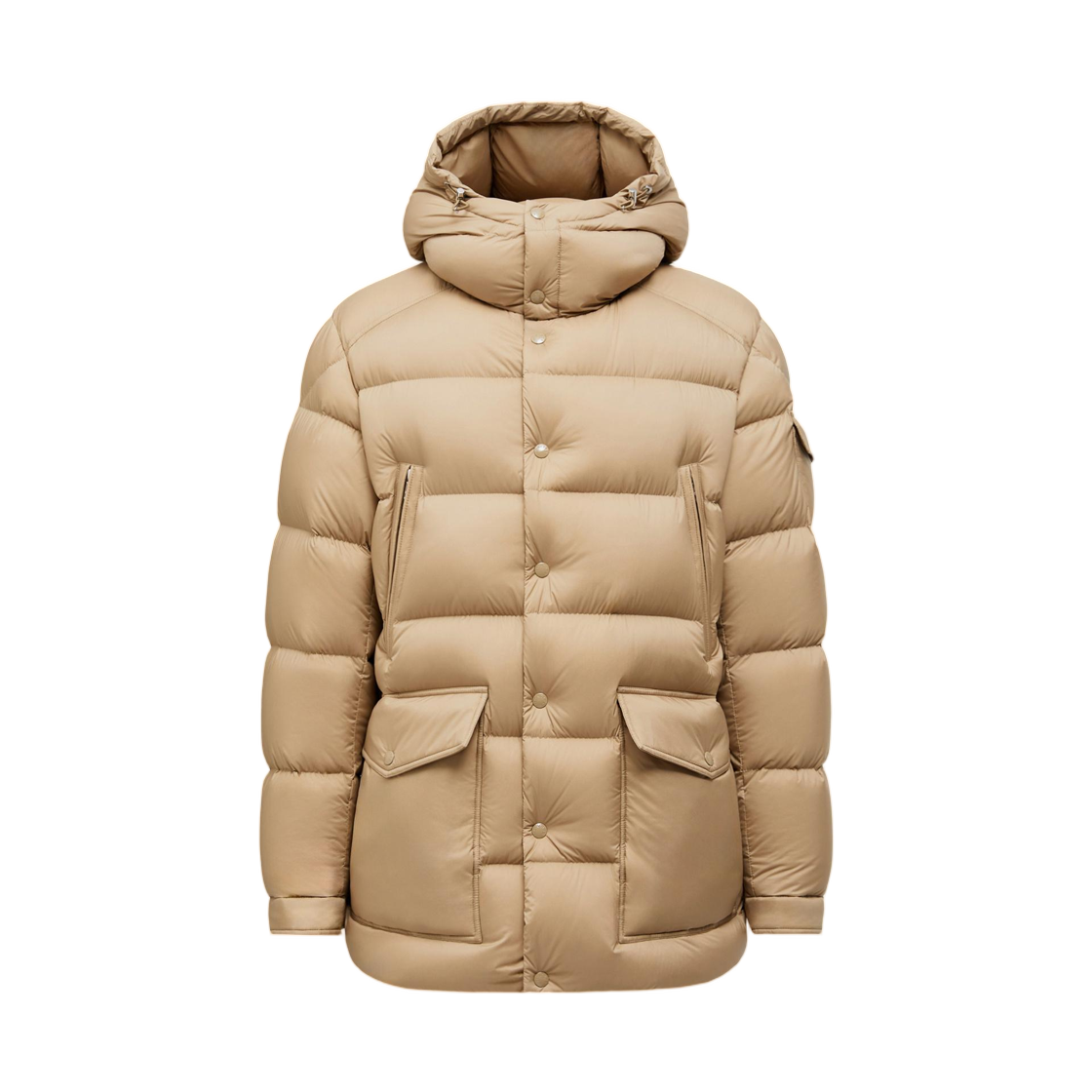 K2-091-1C00014-597YD-23F Moncler Bretagne Hooded Short Down Jacket Beige - 25FW