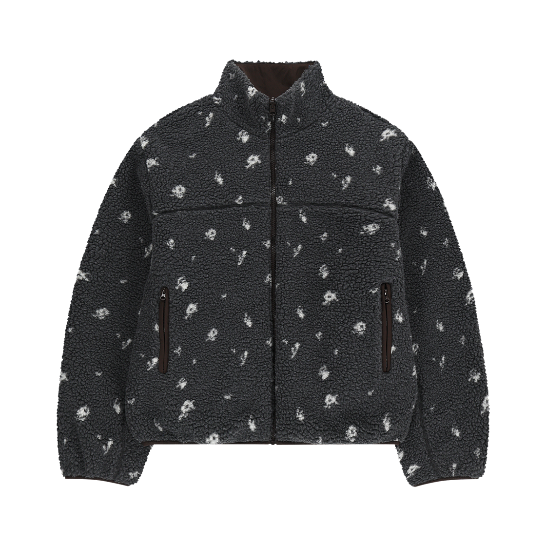 코이세이오 페탈 리버서블 플리스 재킷 그레이(COYSEIO Petal Reversible Fleece Jacket Grey)