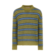 Marni Striped Mohair Sweater Acid