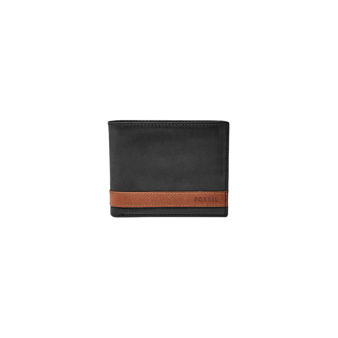 파슬 퀸 레더 플립 ID 반지갑 블랙(Fossil Quinn Leather Flip ID Bifold Wallet Black)