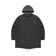 COYSEIO Washed Military Jacket Mud Charcoal