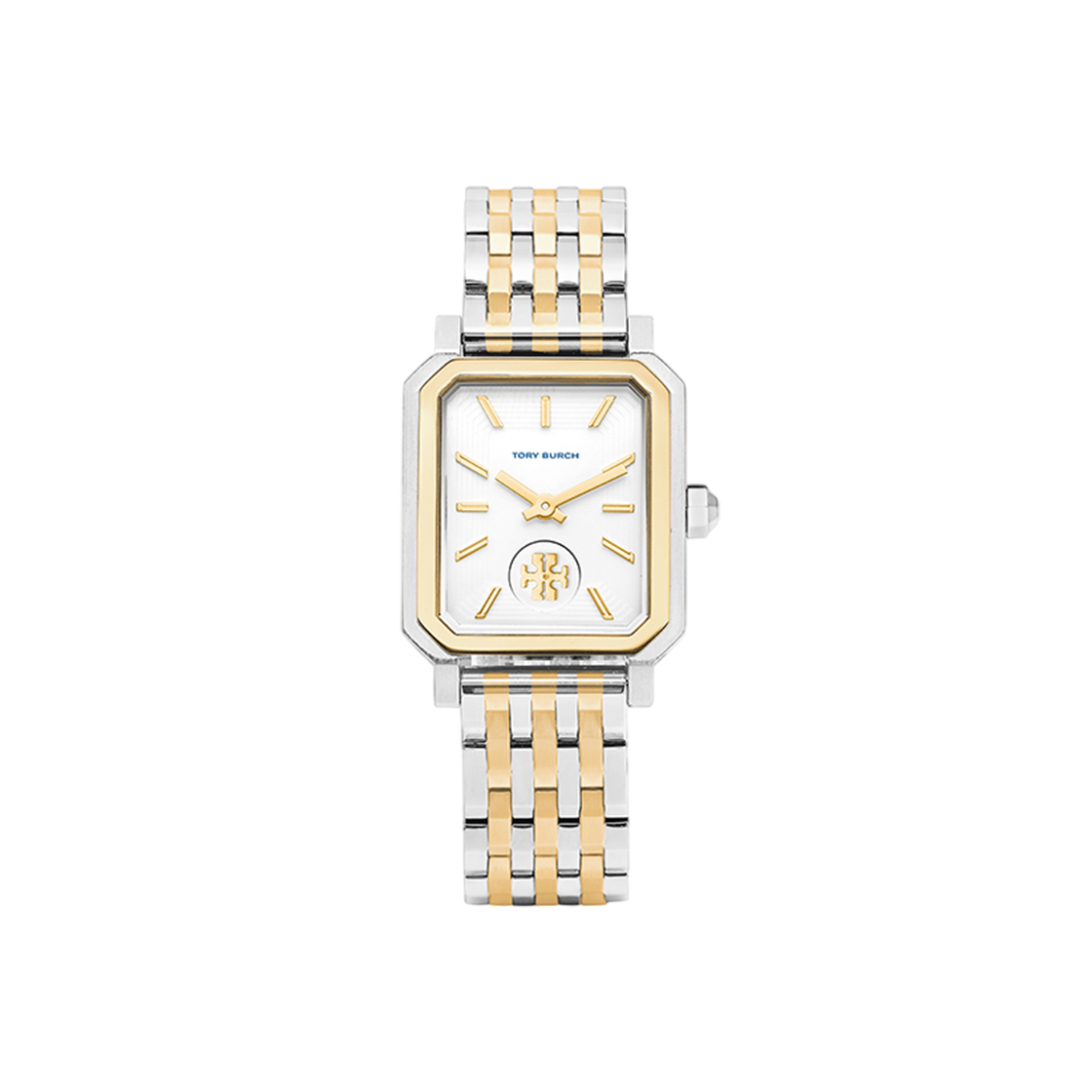 (W) 토리버치 로빈슨 스테인리스 스틸 시계 투톤((W) Tory Burch Robinson Stainless Steel Watch Two-Tone)